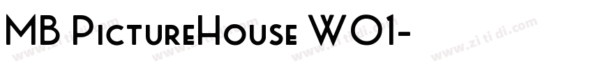 MB PictureHouse W01字体转换